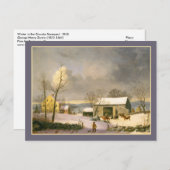 George Henry Durrie Rustikales Land Wintergarten Postkarte (Vorne/Hinten)