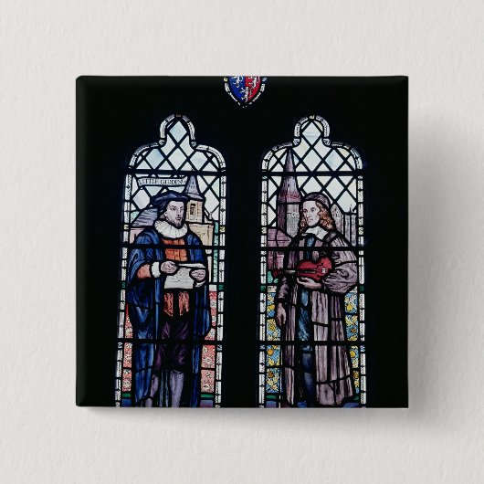 George Herbert und Nicholas Ferrar Button (Vorderseite)