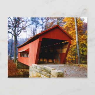 George Hutchins Covered Bridge Postcard Postkarte