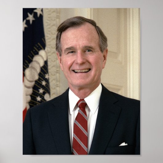 George HW Bush Offiziell Portrait Poster (Vorne)