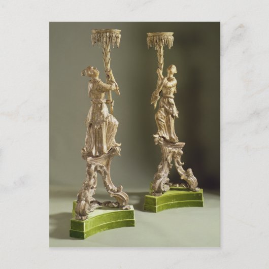 George II chinoiserie torcheres, c.1750 Postkarte (Vorderseite)