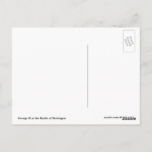 George II. Postkarte (Rückseite)
