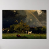 George Inness - Der Regenbogen Poster (Vorne)