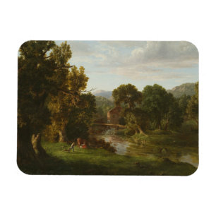 George Inness - Die alte Mühle Magnet