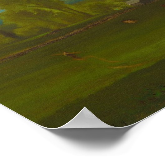 George Inness - Sommer in den Catskills Poster (Ecke)