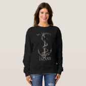 George Island Florida Vacation Nautical Anchor Sai Sweatshirt (Vorne ganz)