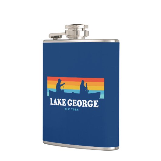 George Lake, New York Canoe Flachmann (Links)
