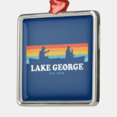 George Lake, New York Canoe Ornament Aus Metall (Links)