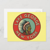 George Lake, New York - Postcard Postkarte (Vorne/Hinten)