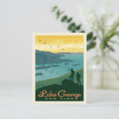 George Lake, New York Postkarte (Stehend Vorderseite)