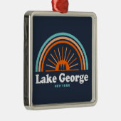 George Lake, New York Rainbow Ornament Aus Metall (Rechts)