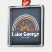 George Lake, New York Rainbow Ornament Aus Metall (Links)