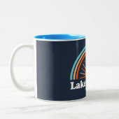 George Lake, New York Rainbow Zweifarbige Tasse (Links)
