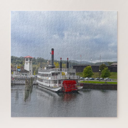 George Lake, New York, Steamship Jigsaw Puzzle (Vertikal)