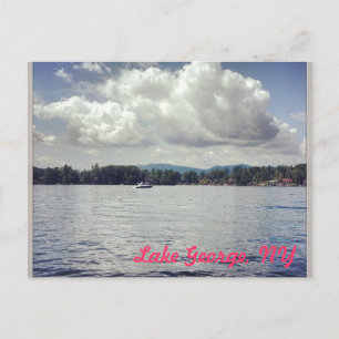 George Lake, NY Postkarte