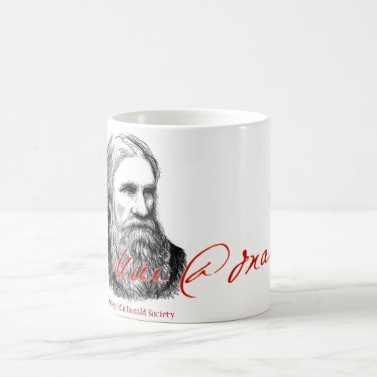 George MacDonald Porträt-Unterschrift Tasse (Mittel)