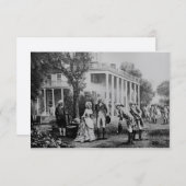 George & Martha, Mount Vernon Einladung/Note Card Einladung (Vorne/Hinten)