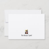 George & Martha, Mount Vernon Einladung/Note Card Einladung (Rückseite)