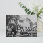 George & Martha, Mount Vernon Einladung/Note Card Einladung (Stehend Vorderseite)