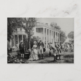 George & Martha, Mount Vernon Einladung/Note Card Einladung
