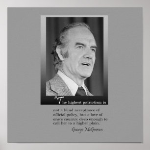 George McGovern-Denkmal-Plakat Poster