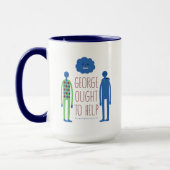 George muss der Tasse helfen (Links)