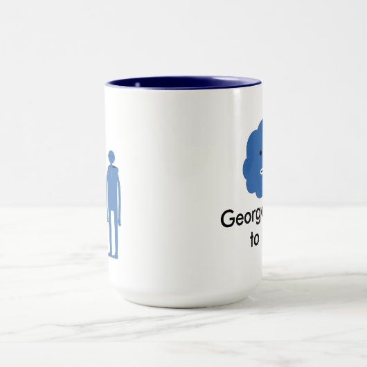 George muss der Tasse helfen (Zentrum)