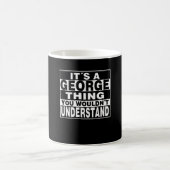 GEORGE Nachname Personalisiertes Geschenk Kaffeetasse (Mittel)