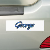 George Name blue Aufkleber Sticker Autoaufkleber (Auf Auto)