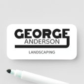 George Name Tag Namensschild (Beispiel)