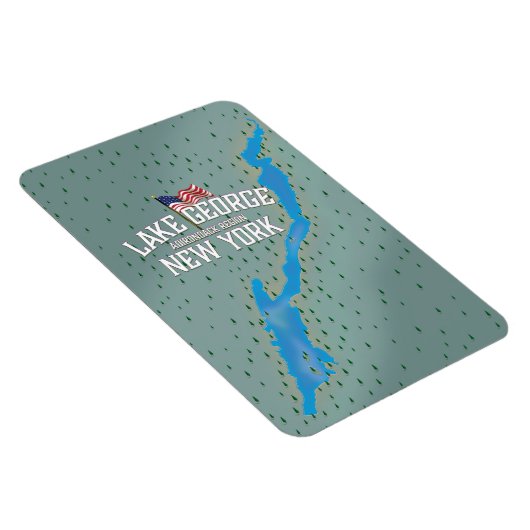 George New York Map Magnet (Rechte Seite)