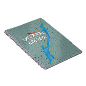 George New York Map Notizblock (Rechte Seite)