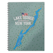 George New York Map Notizblock (Vorderseite)
