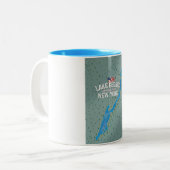 George New York Map Zweifarbige Tasse (Vorderseite Links)