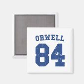 George Orwell 1984 Jersey Magnet (Vorderseite/Rückseite)