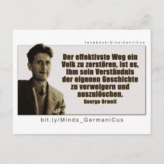 George Orwell: Geschichte Postkarte