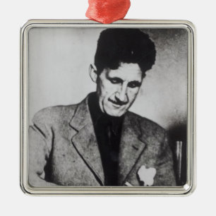 George Orwell Ornament Aus Metall