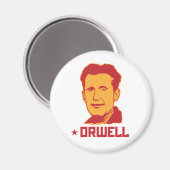 George Orwell Portrait Magnet (Vorderseite/Rückseite)