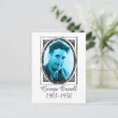 George Orwell Postkarte (Stehend Vorderseite)
