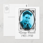 George Orwell Postkarte (Vorne/Hinten)