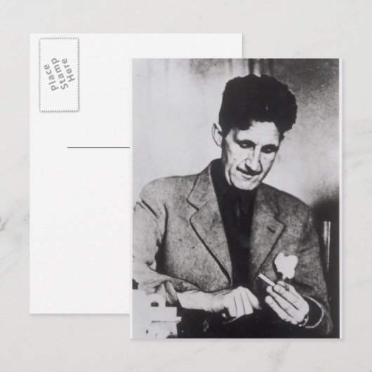 George Orwell Postkarte (Vorne/Hinten)