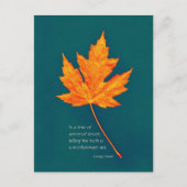 George Orwell Zitat Postcard Postkarte (Vorderseite)