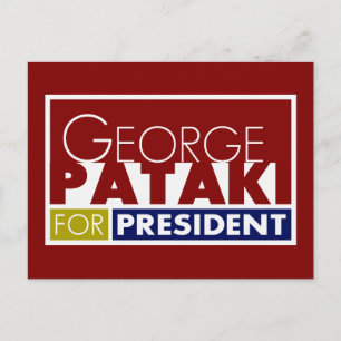 George Pataki für Präsident V1 Postkarte