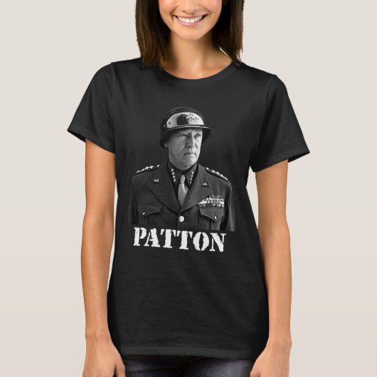 George Patton Zweiter Weltkrieg Siegessammlerin In T-Shirt (Vorderseite)
