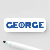 George Petrol Head Namensschild (Beispiel)
