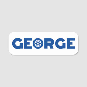 George Petrol Head Namensschild
