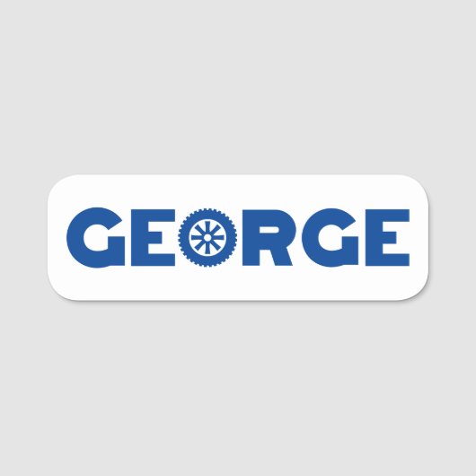 George Petrol Head Namensschild (Vorderseite)