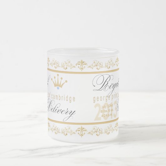 George-Prinz der königlichen Baby-Tasse Cambridges Mattglastasse (Mittel)