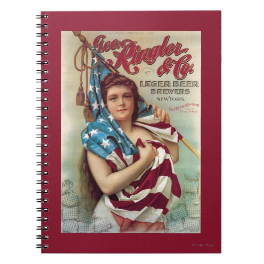 George Ringler & CO. Bierposter Notizblock (Vorderseite)