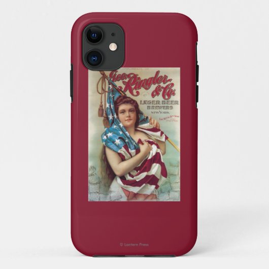 George Ringler u. Co.-Bier-Plakat Case-Mate iPhone Hülle (Rückseite)
